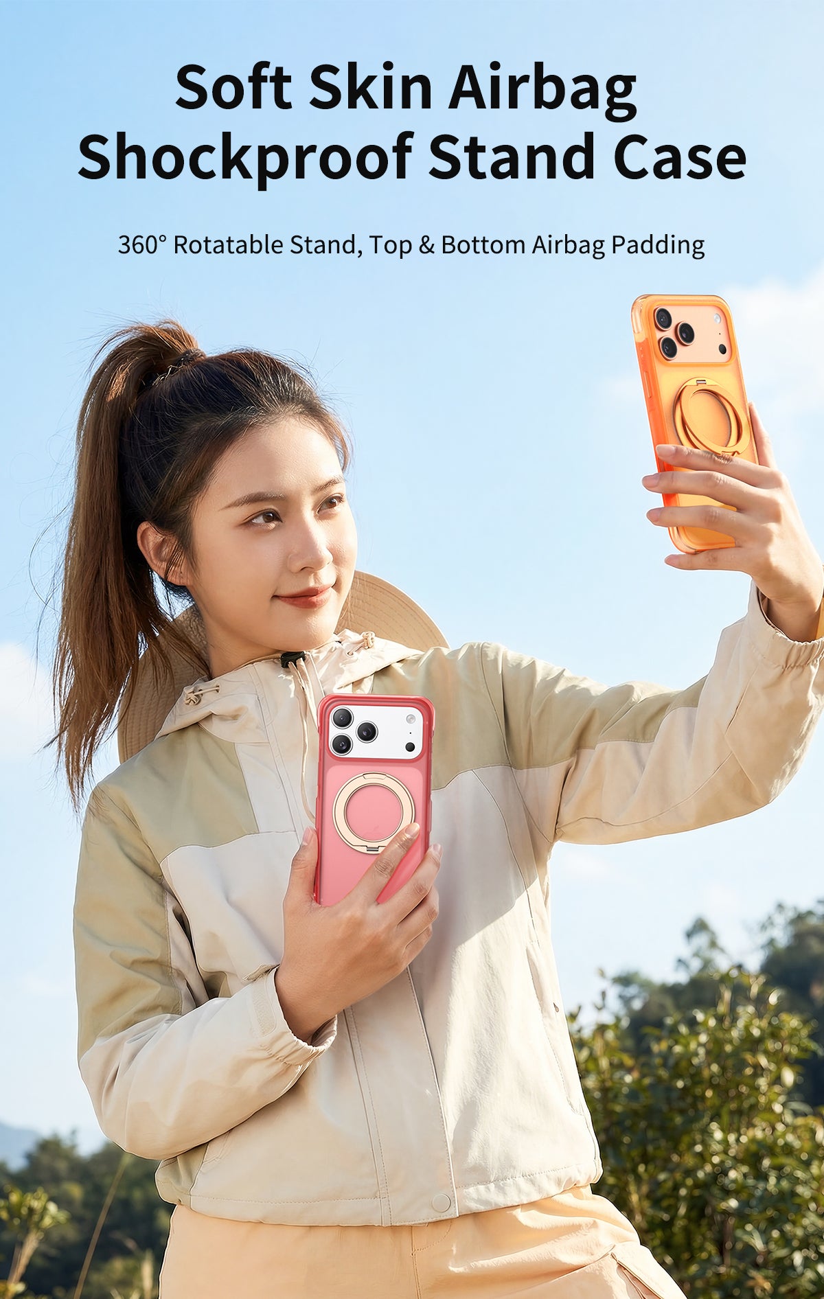 Air Cushion 360° Rotating Stand Phone Case