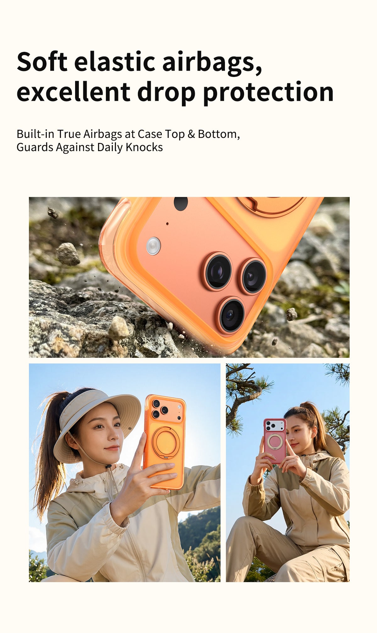 Air Cushion 360° Rotating Stand Phone Case