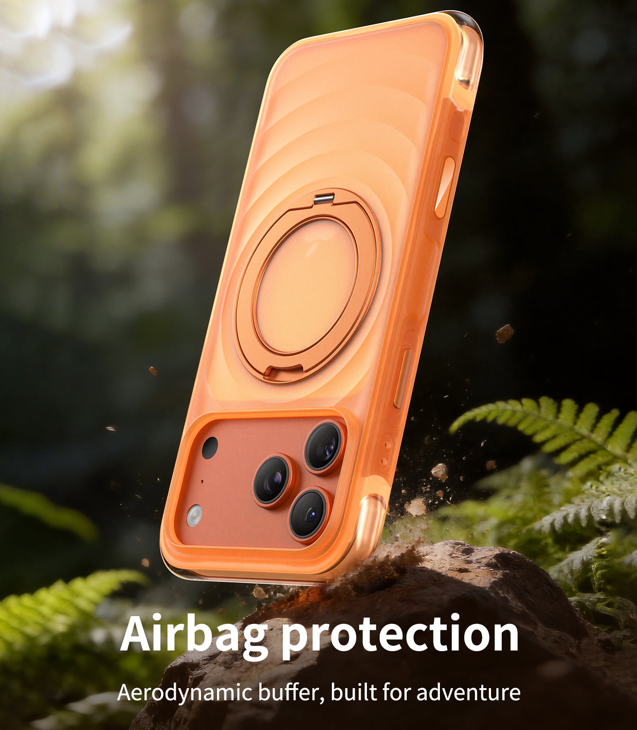 Wave Pattern Air Cushion Stand Case