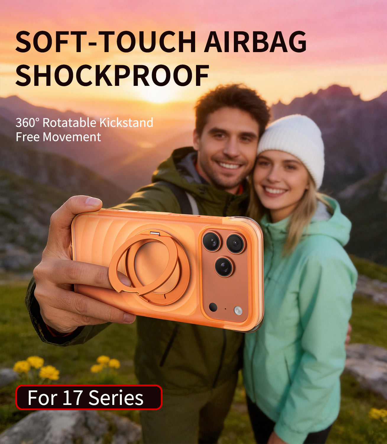 Wave Pattern Air Cushion Stand Case