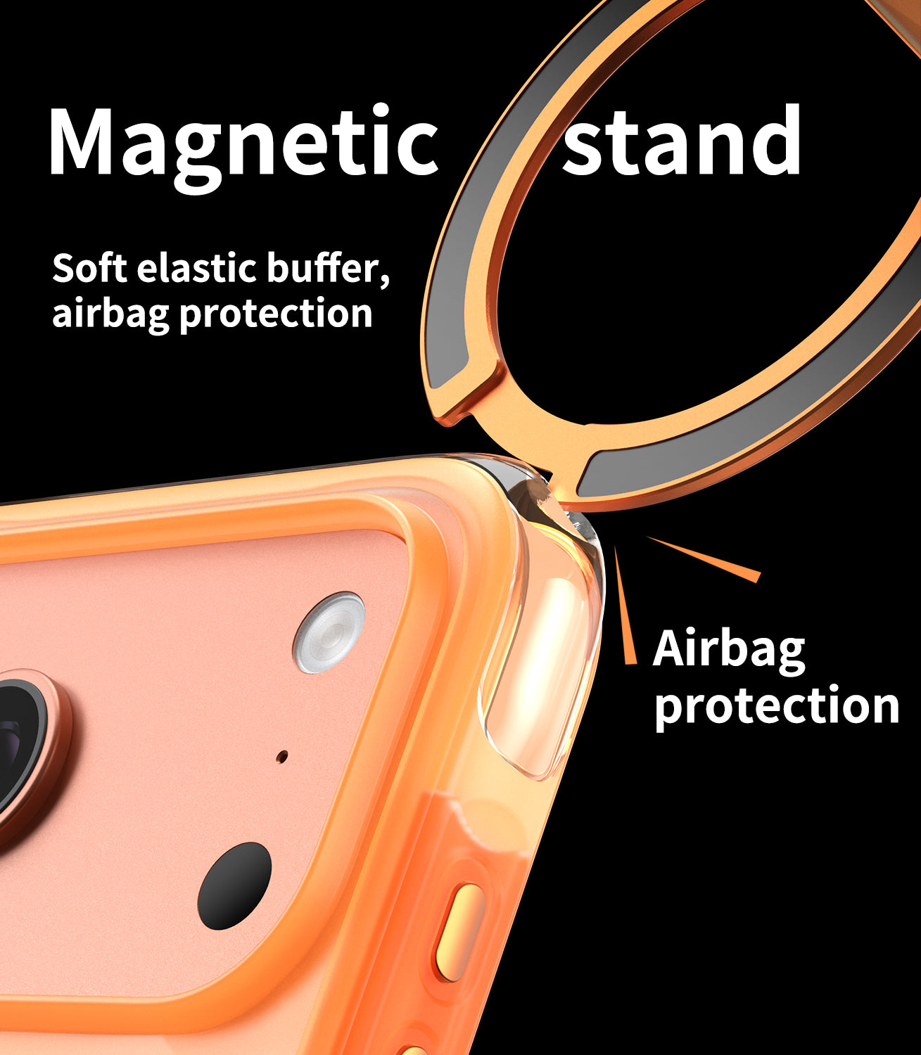 Wave Pattern Air Cushion Stand Case