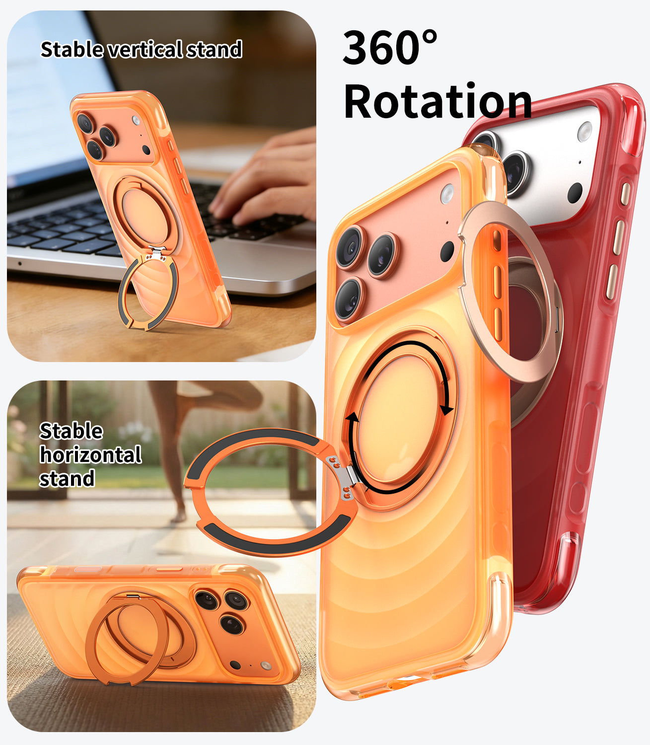 Wave Pattern Air Cushion Stand Case