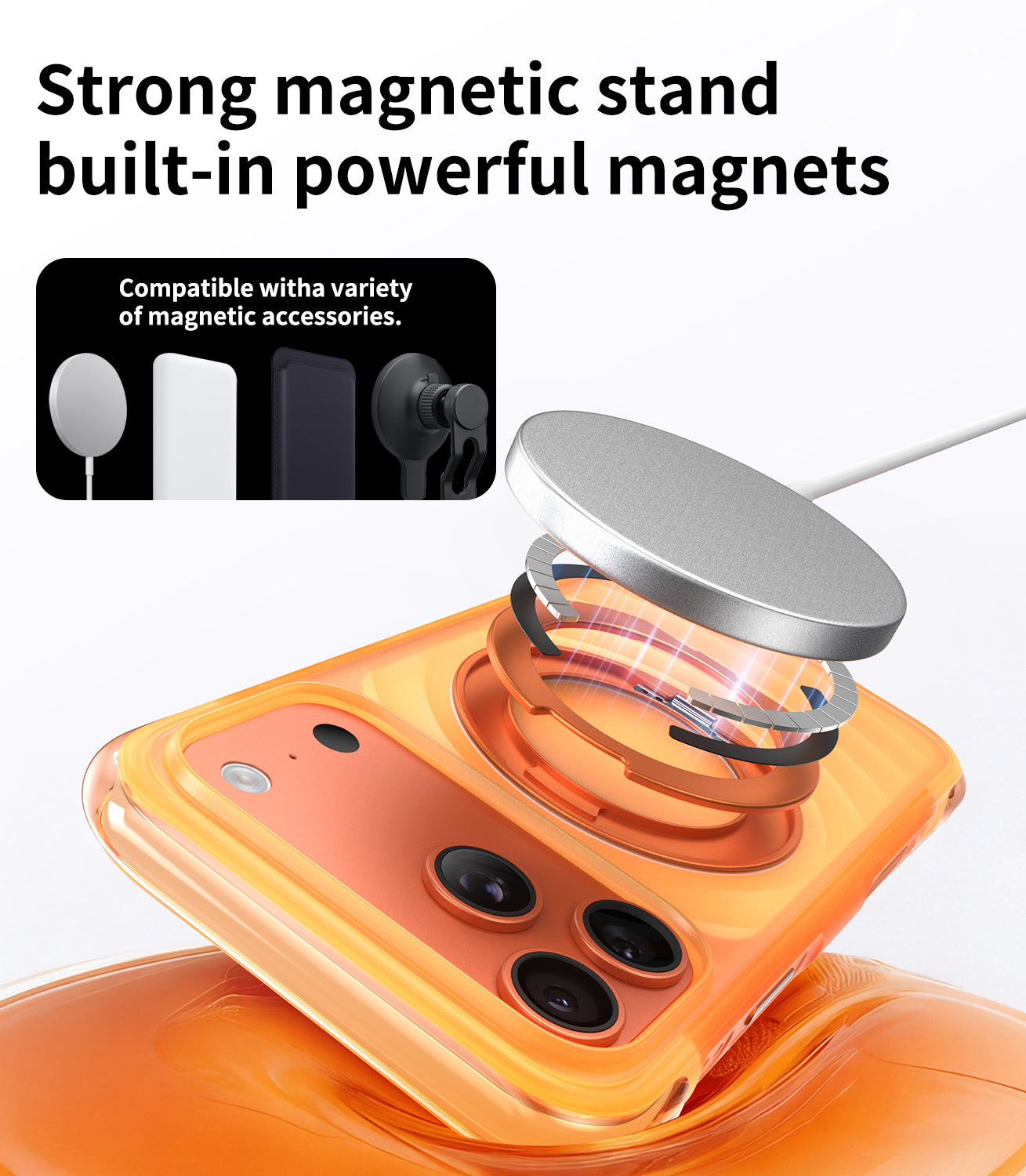 Wave Pattern Air Cushion Stand Case